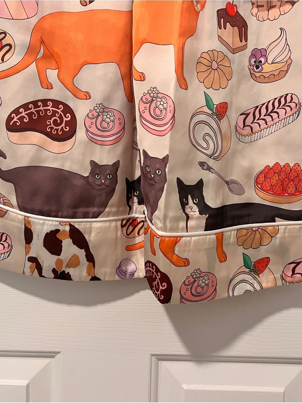 Karen Mabon x Anthropologie Cat Cafe Pajama Set NWT - Picture 10 of 13